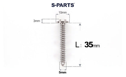 SPARTS Button Head M5×L10-35 Titanium Screws Self-Tapping Bolt