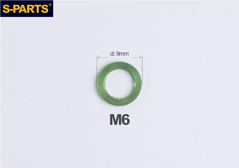 S-PARTS M3 / M4 / M5 / M6 / M8 / M10 / M12 TC4 Titanium Flat Washers forMotorcycles & Bicycles