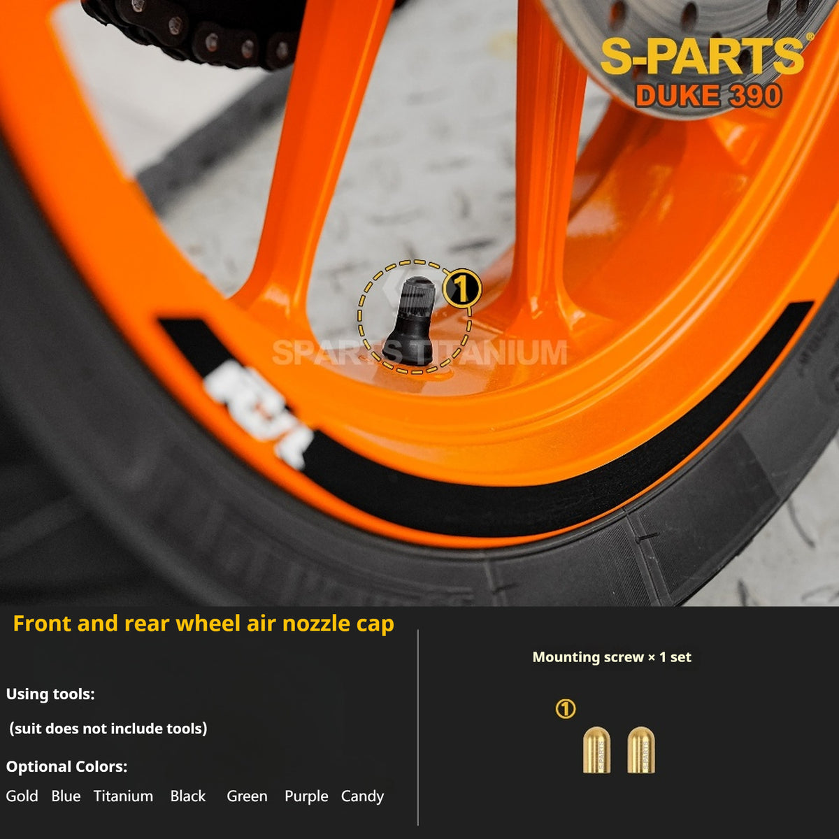 SPARTS KTM Duke 390 Full Bike Titanium Bolt Kit | Premium TC4 Motorcycle Fasteners