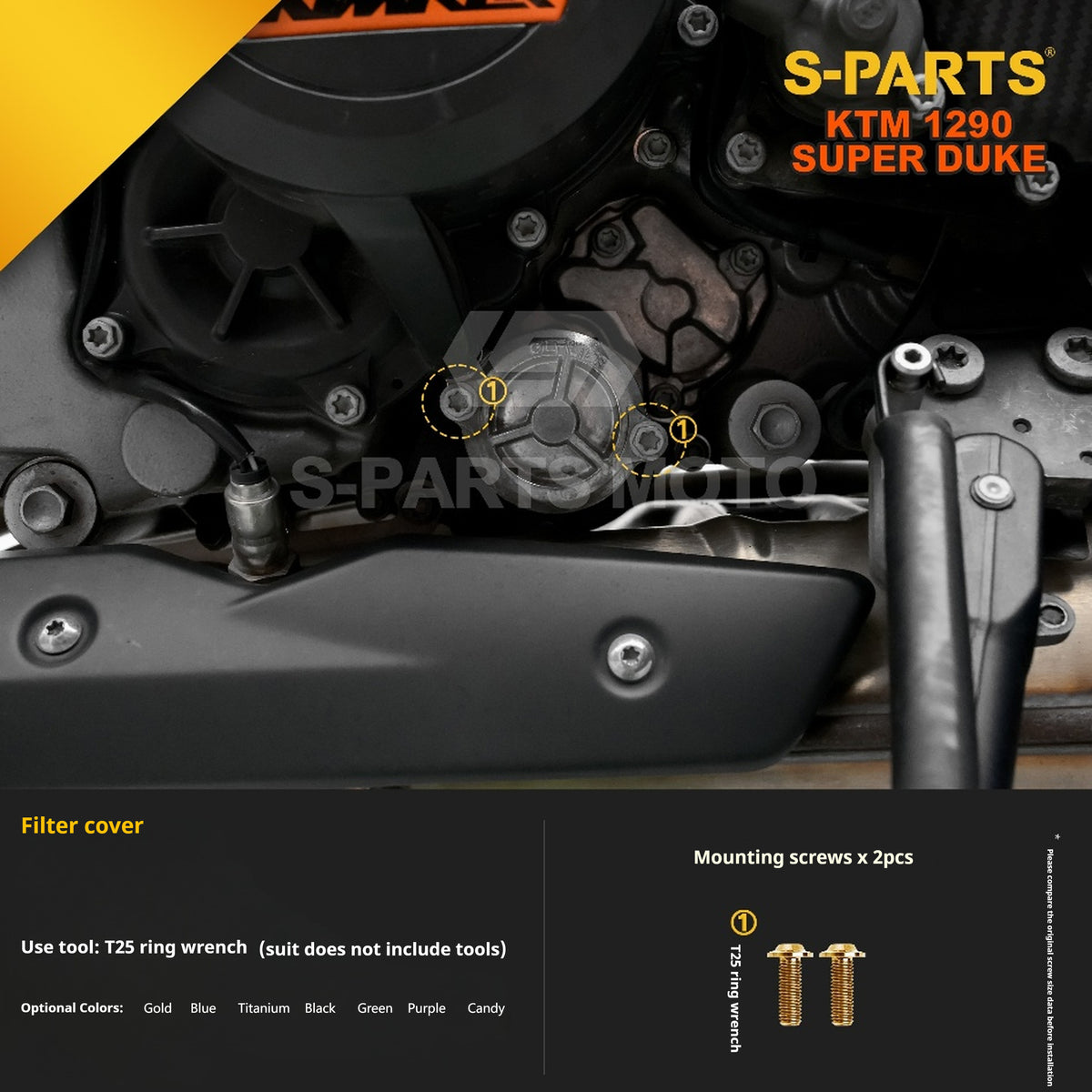 SPARTS Titanium Alloy Fasteners Compatible with KTM Super Duke 1290