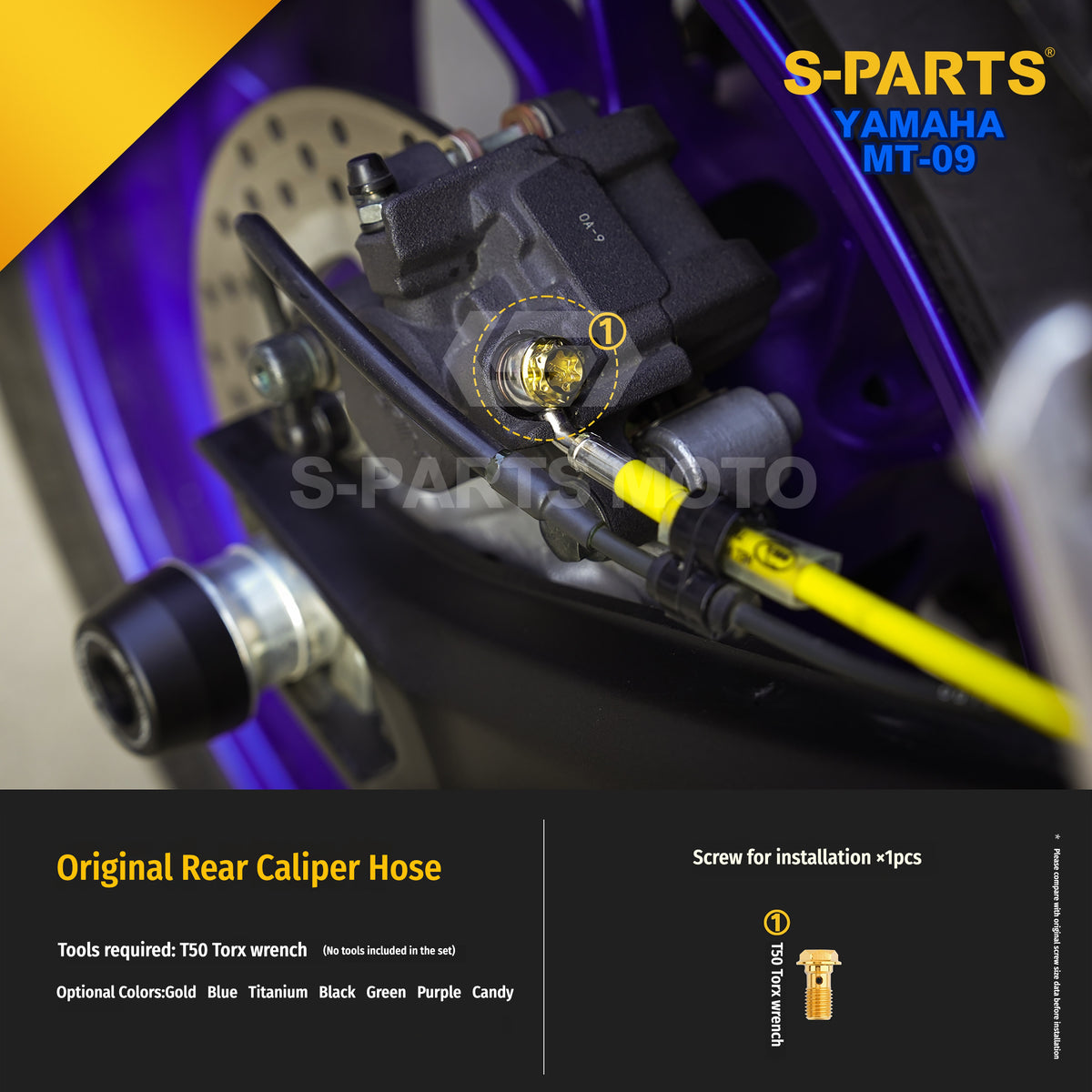SPARTS Titanium Bolt Kit | TC4 Grade for  Yamaha MT-09 Motorcycle Fasteners
