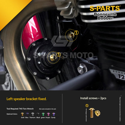 SPARTS Titanium Set Screws for Triumph Bonneville Bobber Motorcycle
