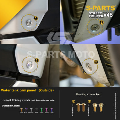 SPARTS Titanium Bolt Kit for Ducati Streetfighter V4S