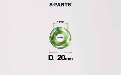 SPARTS M6/M8/M10 Titanium Rotor Washers – Electric & Motorcycle Upgrade