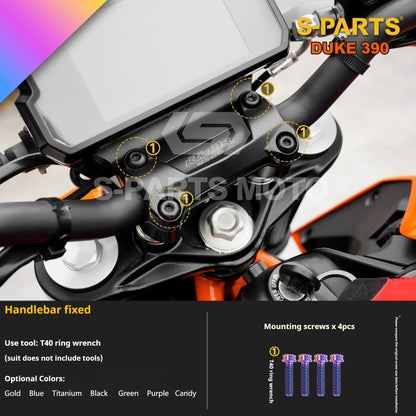 SPARTS KTM Duke 390 Full Bike Titanium Bolt Kit | Premium TC4 Motorcycle Fasteners