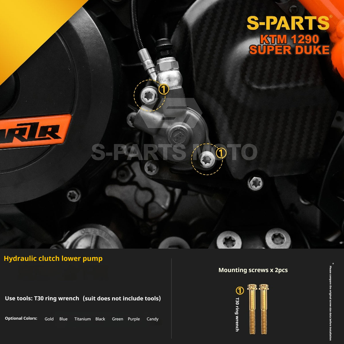 SPARTS Titanium Alloy Fasteners Compatible with KTM Super Duke 1290
