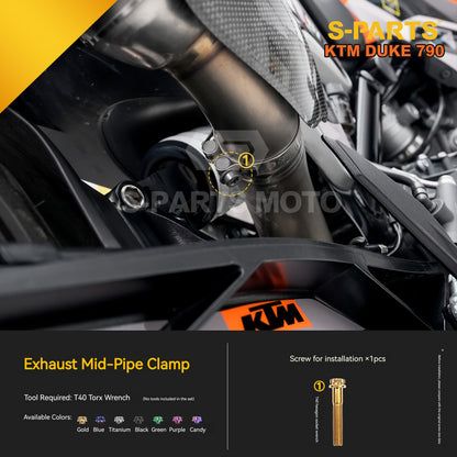 S-parts Titanium Engine Cover & Frame Bolt Kit for KTM DUKE 790 | Premium Grade 5 Power Hardware