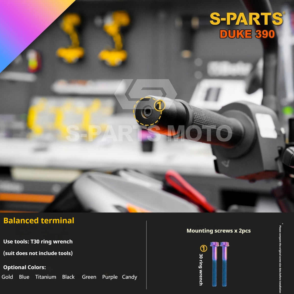 SPARTS KTM Duke 390 Full Bike Titanium Bolt Kit | Premium TC4 Motorcycle Fasteners