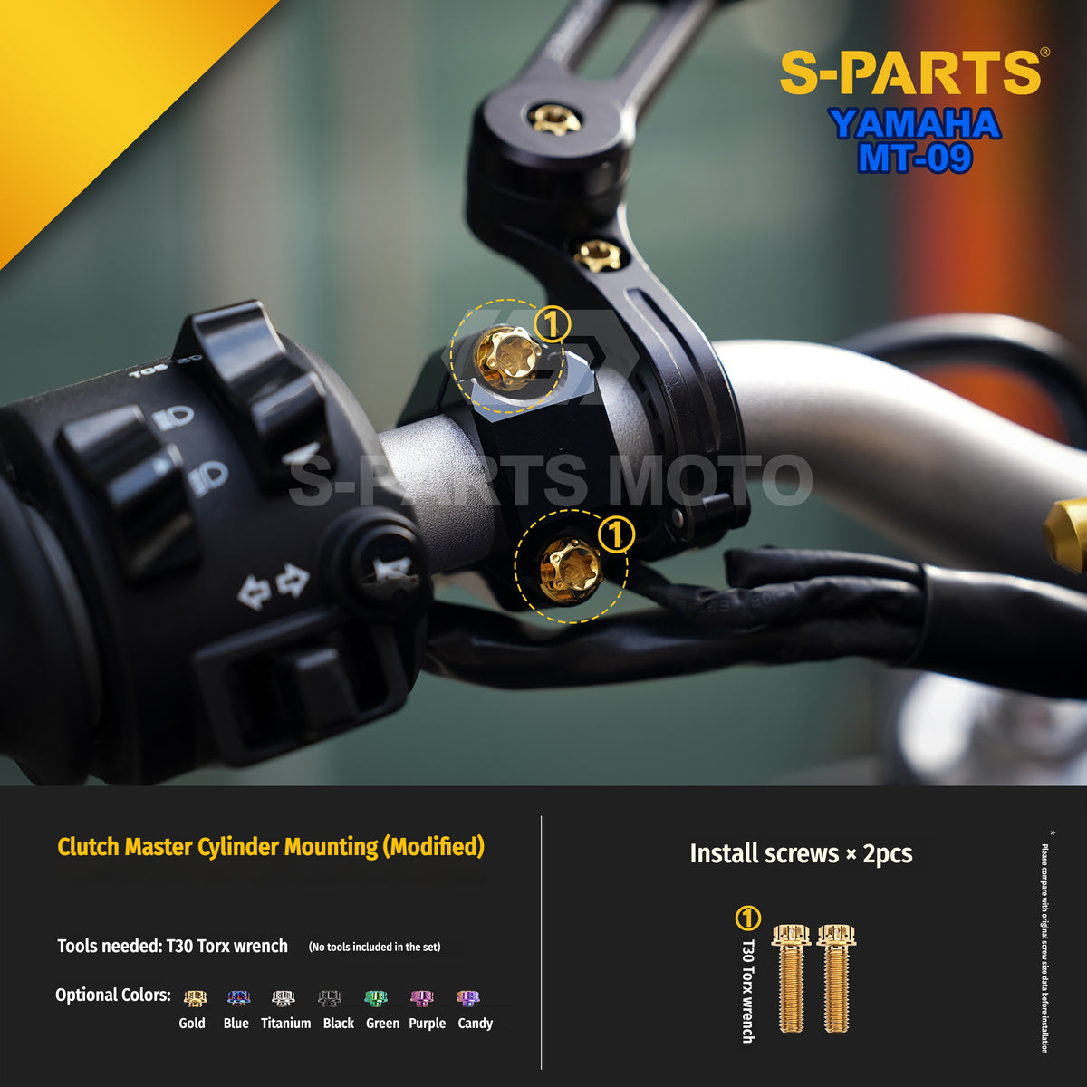 SPARTS Titanium Bolt Kit | TC4 Grade for  Yamaha MT-09 Motorcycle Fasteners