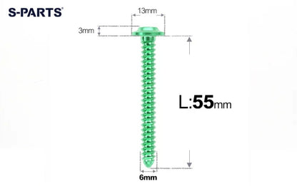 SPARTS M6 Titanium Flanged Button Head Self-Tapping Bolt D13