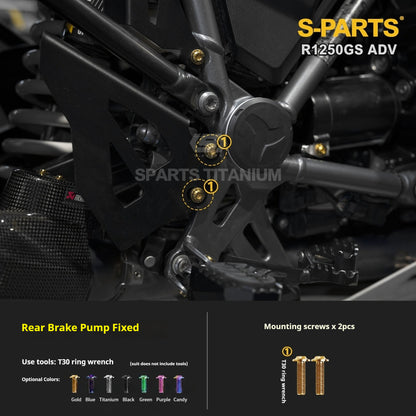 SPARTS Titanium Bolt Kit for BMW R 1250GS ADV – CNC Titanium Upgrade Kit