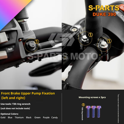 SPARTS KTM Duke 390 Full Bike Titanium Bolt Kit | Premium TC4 Motorcycle Fasteners