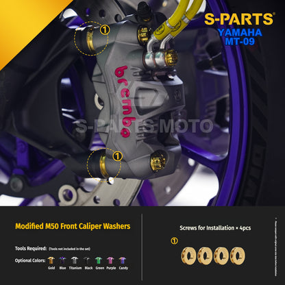 SPARTS Titanium Bolt Kit | TC4 Grade for  Yamaha MT-09 Motorcycle Fasteners