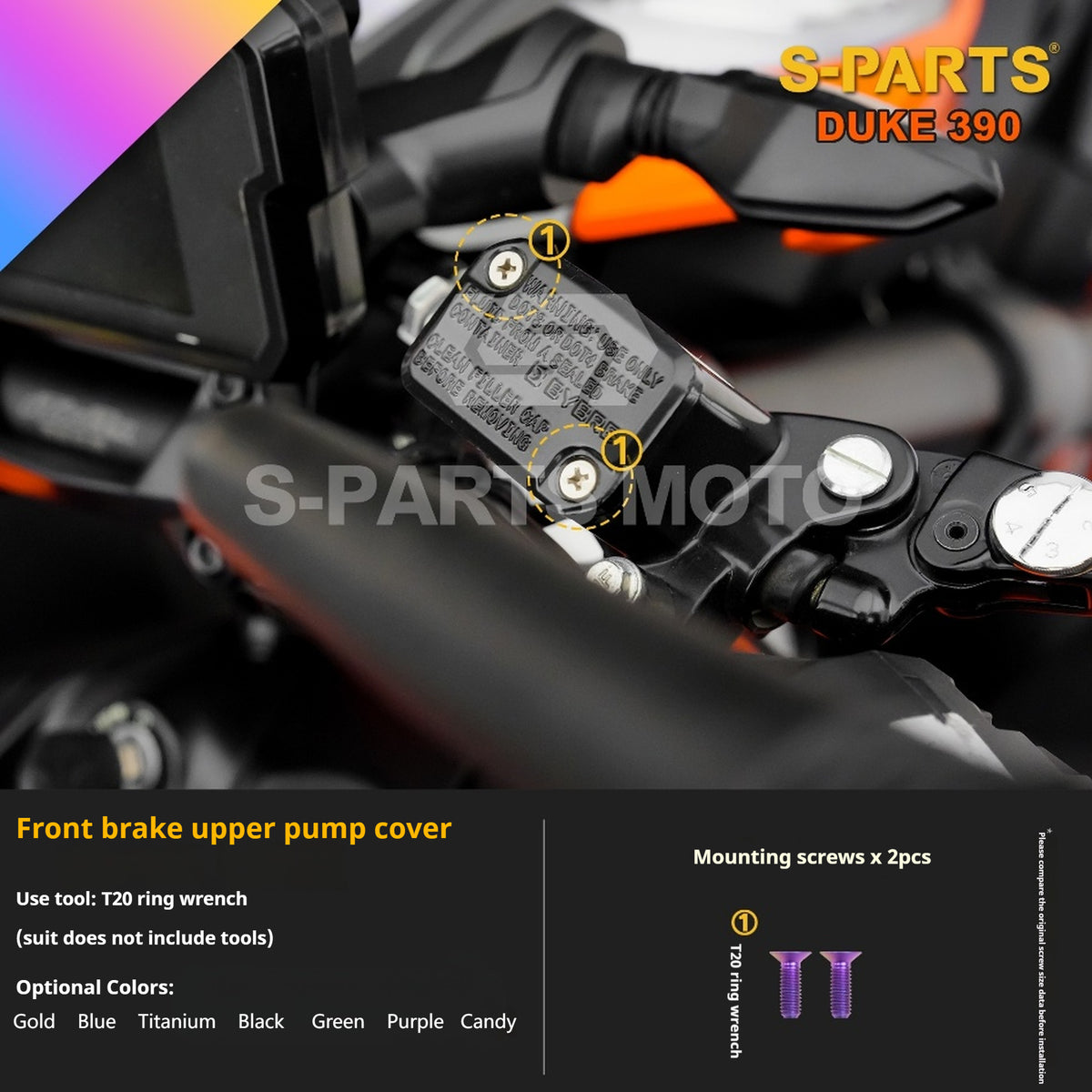 SPARTS KTM Duke 390 Full Bike Titanium Bolt Kit | Premium TC4 Motorcycle Fasteners