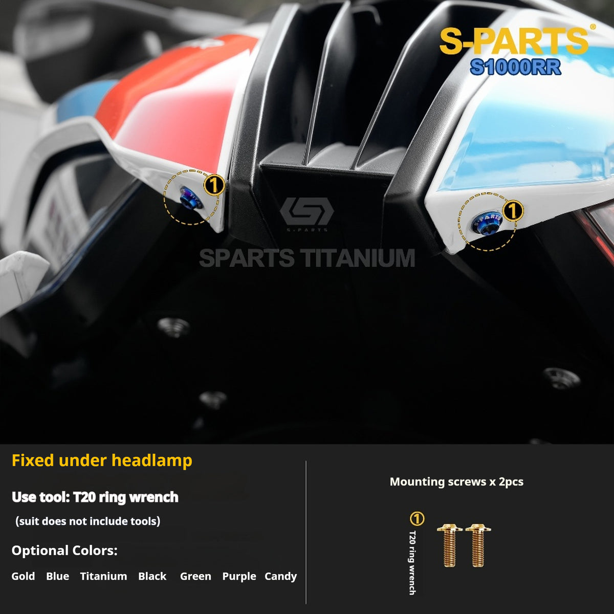 SPARTS | BMW S1000RR Titanium Bolt Upgrade Kit
