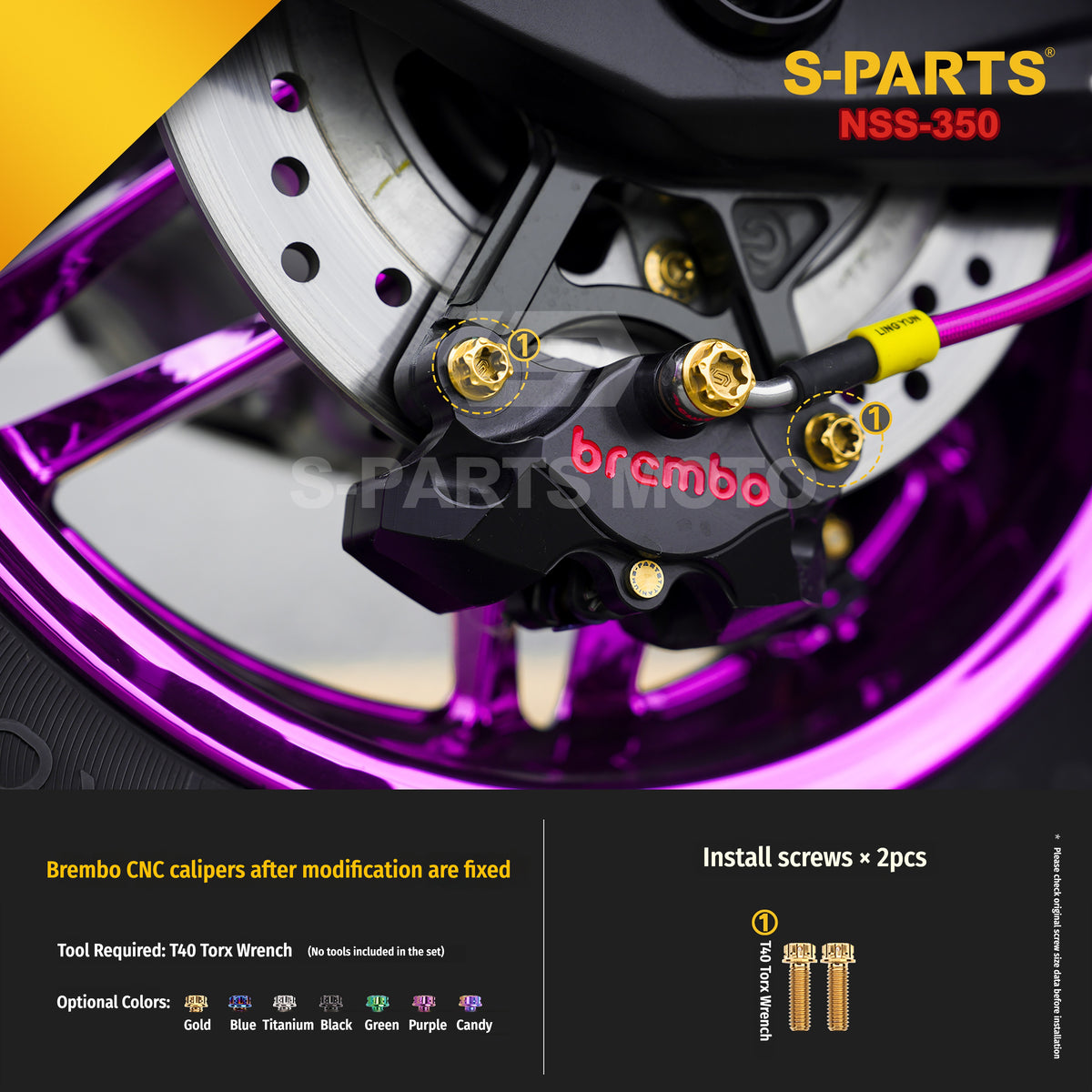SPARTS Titanium Bolt Kit for Honda Forza NSS350 – Motorcycle Upgrade Fasteners