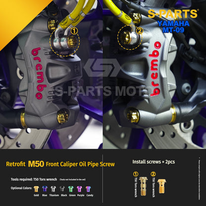 SPARTS Titanium Bolt Kit | TC4 Grade for  Yamaha MT-09 Motorcycle Fasteners