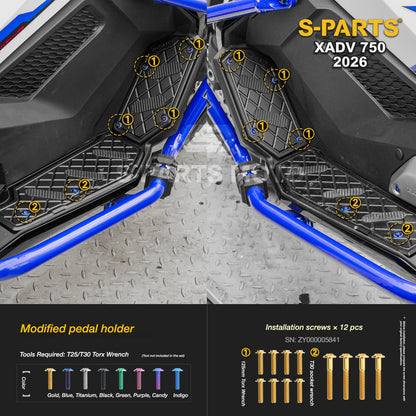 SPARTS Titanium Bolt Kit for Honda X-ADV 750 2026 Bodywork Fasteners