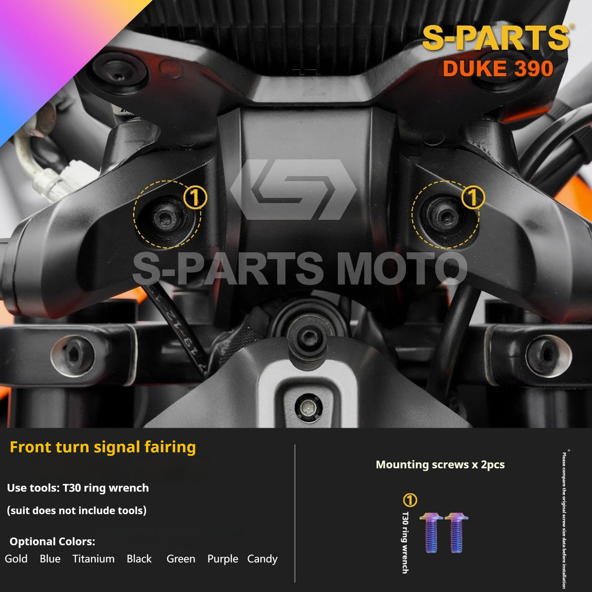 SPARTS KTM Duke 390 Full Bike Titanium Bolt Kit | Premium TC4 Motorcycle Fasteners