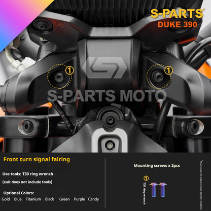 SPARTS KTM Duke 390 Full Bike Titanium Bolt Kit | Premium TC4 Motorcycle Fasteners