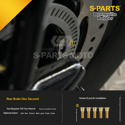 SPARTS Titanium Set Screws for Triumph Bonneville Bobber Motorcycle