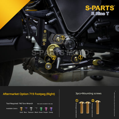 S-parts Titanium Bodywork, Frame & Styling Bolts Kit for BMW R 1250 GS Adventure