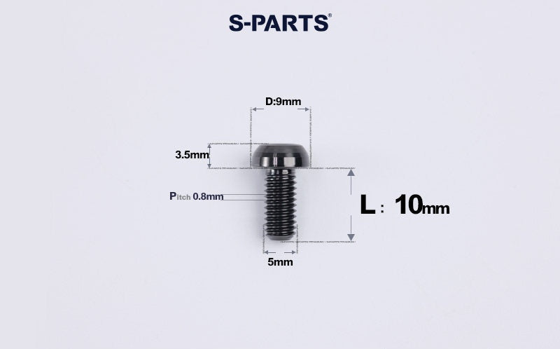 SPARTS A2 M5 Titanium Button Head Bolts for Bicycle Brake Caliper Upgrades Ultra-Light Fasteners