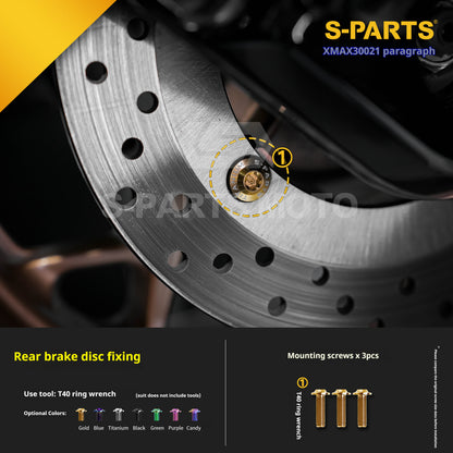 SPARTS Titanium Bolt Kit for 2021 Yamaha XMAX 300 Motorcycle Upgrade