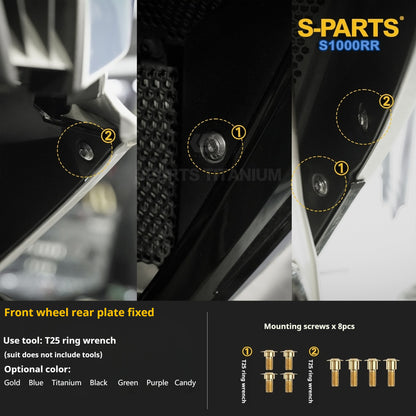 SPARTS | BMW S1000RR Titanium Bolt Upgrade Kit