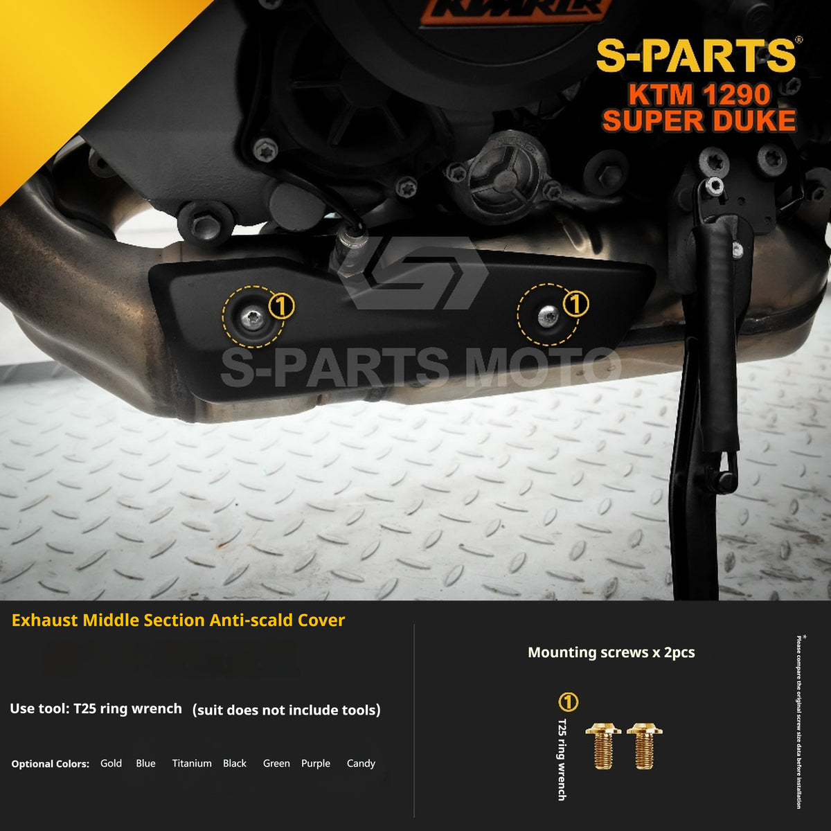SPARTS Titanium Alloy Fasteners Compatible with KTM Super Duke 1290
