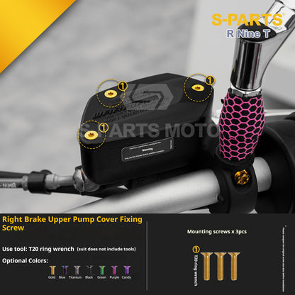 SPARTS BMW RnineT Titanium Alloy Motorcycle Bolt Upgrade Kit