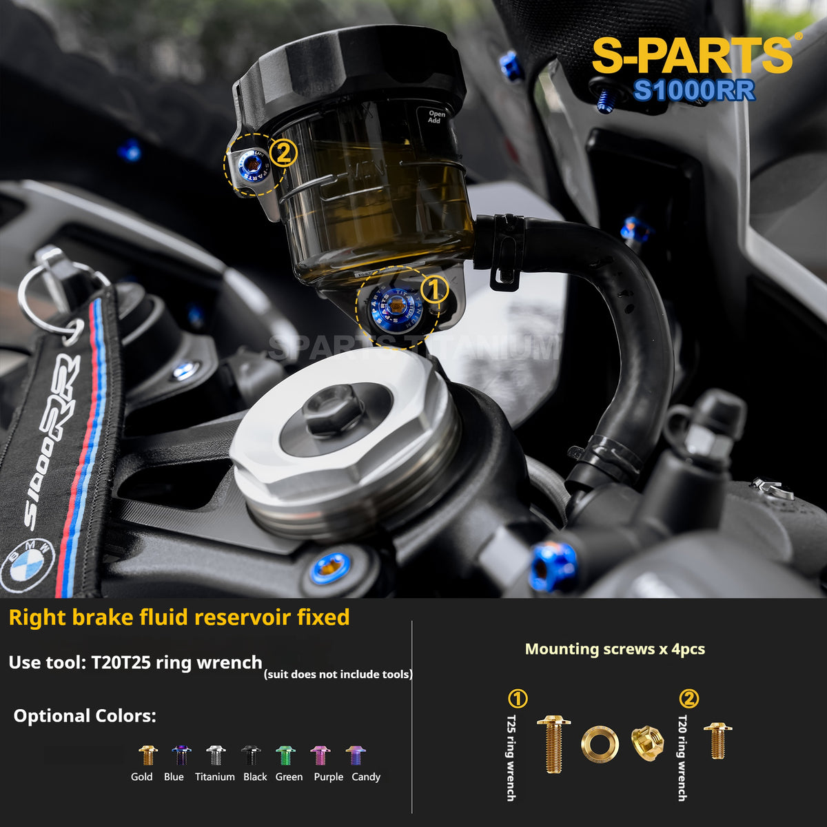 SPARTS | BMW S1000RR Titanium Bolt Upgrade Kit