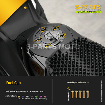 SPARTS Titanium Bolt Kit for YAMAHA TMAX560 2025-Body & Exhaust Section