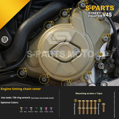 SPARTS Titanium Bolt Kit for Ducati Streetfighter V4S