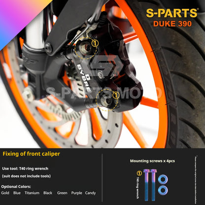 SPARTS KTM Duke 390 Full Bike Titanium Bolt Kit | Premium TC4 Motorcycle Fasteners