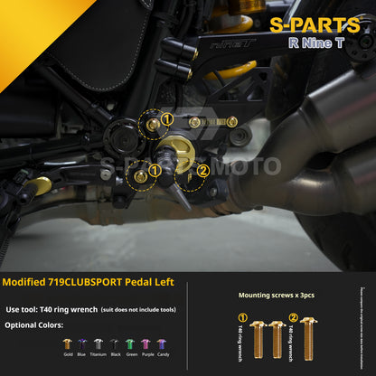 SPARTS BMW RnineT Titanium Alloy Motorcycle Bolt Upgrade Kit