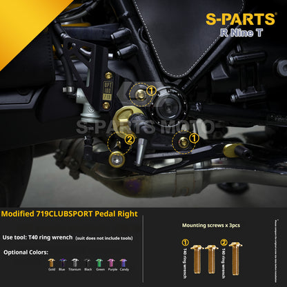SPARTS BMW RnineT Titanium Alloy Motorcycle Bolt Upgrade Kit