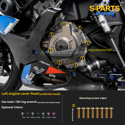 SPARTS | BMW S1000RR Titanium Bolt Upgrade Kit