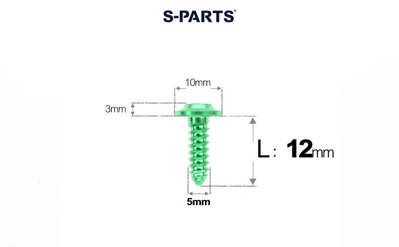 SPARTS Button Head M5×L10-35 Titanium Screws Self-Tapping Bolt