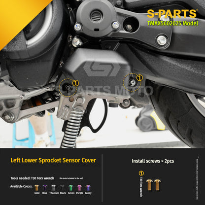 SPARTS Titanium Bolt Kit for YAMAHA TMAX560 2025-Body & Exhaust Section