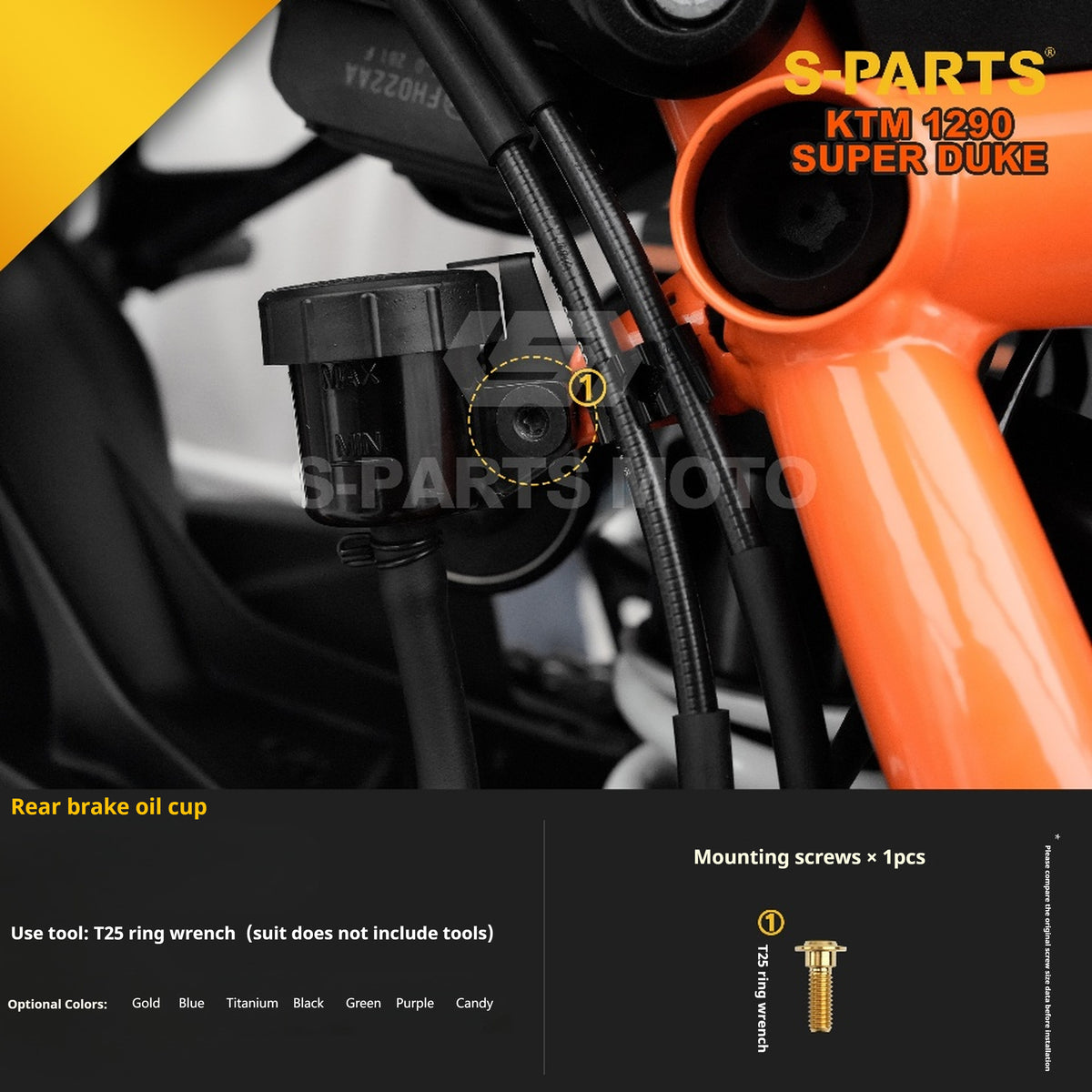 SPARTS Titanium Alloy Fasteners Compatible with KTM Super Duke 1290