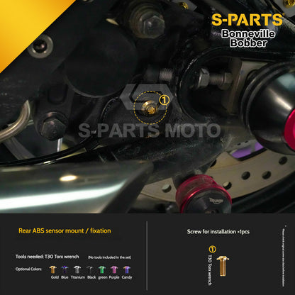 SPARTS Titanium Set Screws for Triumph Bonneville Bobber Motorcycle