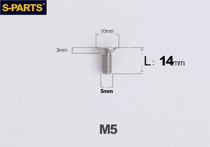 SPARTS M5×8-50mm Countersunk Titanium Alloy Bolt