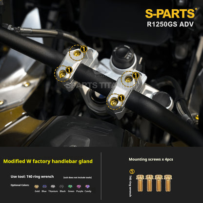 SPARTS Titanium Bolt Kit for BMW R 1250GS ADV – CNC Titanium Upgrade Kit