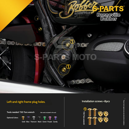 SPARTS Titanium Set Screws for Triumph Bonneville Bobber Motorcycle