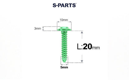 SPARTS Button Head M5×L10-35 Titanium Screws Self-Tapping Bolt