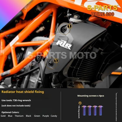 SPARTS KTM Duke 390 Full Bike Titanium Bolt Kit | Premium TC4 Motorcycle Fasteners