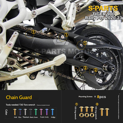 SPARTS Triumph Tiger 900 Rally Pro (2020–2023) Motorcycle Modified Titanium Alloy Bolts