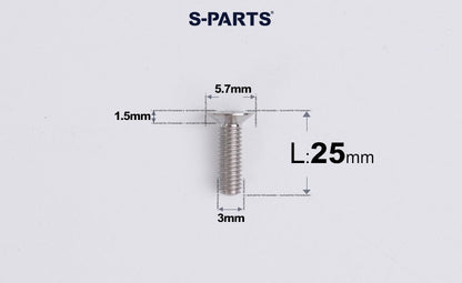 SPARTS Series M3 L6-30 Countersunk Titanium Bolt for motocycle