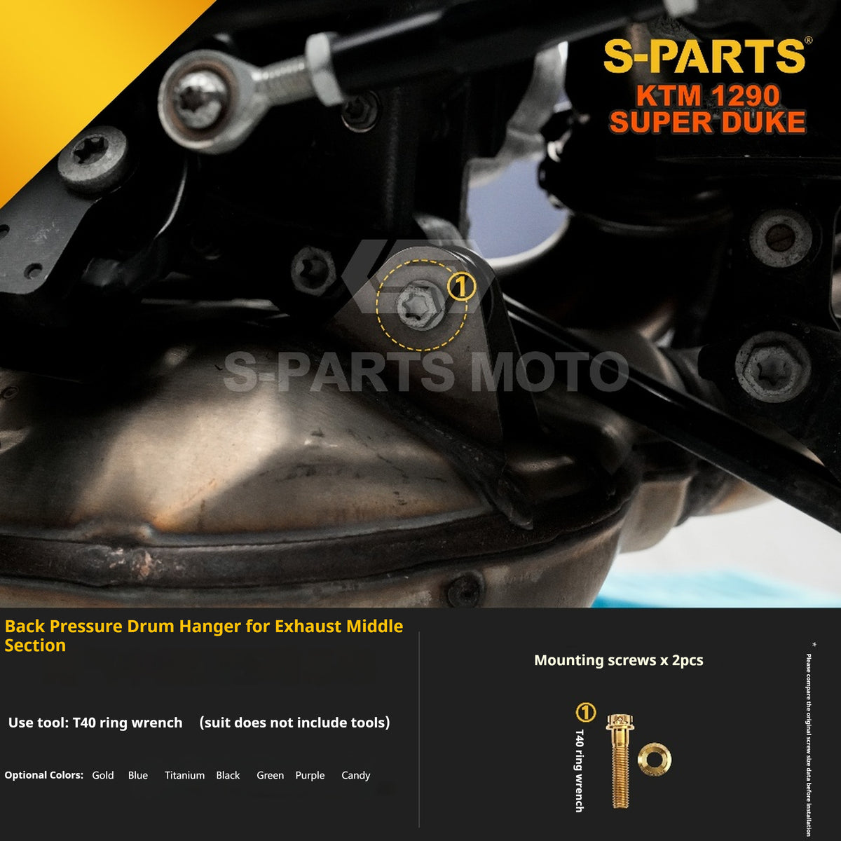 SPARTS Titanium Alloy Fasteners Compatible with KTM Super Duke 1290